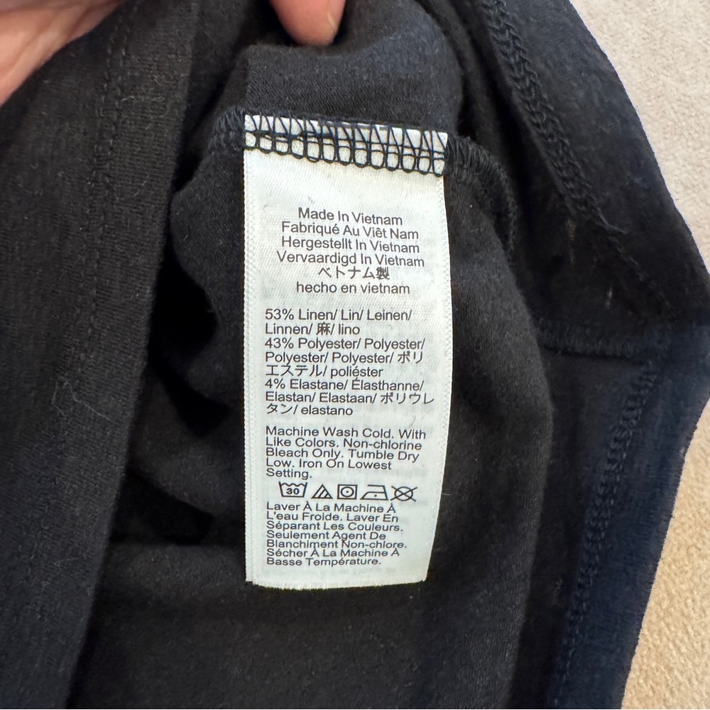 J. Crew Stretch linen-blend crewneck T-shirt • size xs • NWT • BY415 - Picture 6 of 6